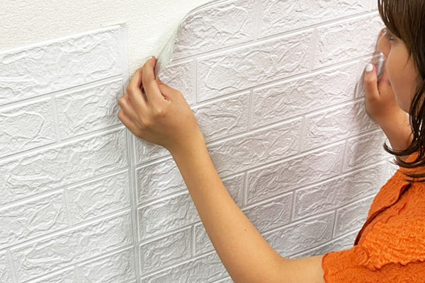 3D壁紙 おしゃれ クッションシート壁安い クッションレンガ – ルームファクトリー [YXSNG] 壁紙 シール 厚手 レンガ 立体 リメイクシート 無地 おしゃれ デザイン2 白 3d壁紙 クッションシート 壁 キ