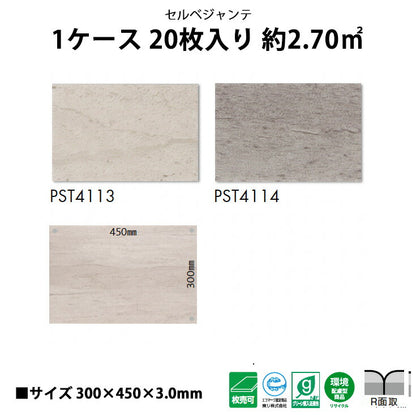【シール式】東リ フロアタイル 石目ストーン セルベジャンテ PST4113N-4114N